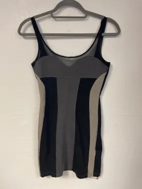 Grey and black panelled bodycon dress, Motel Rocks, Size 8