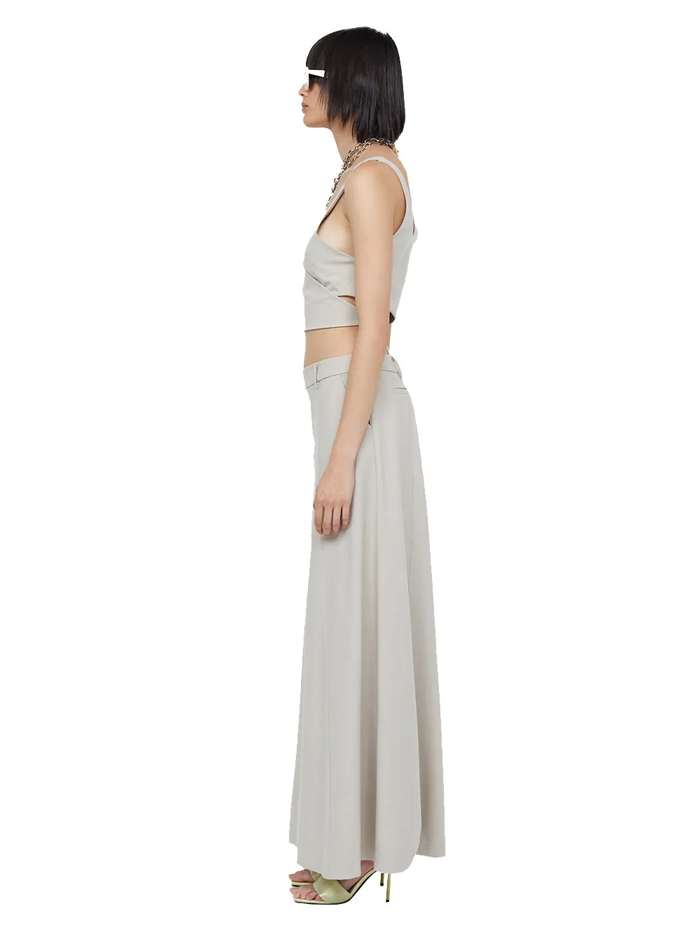 Hallie Maxi Skirt (Cement)