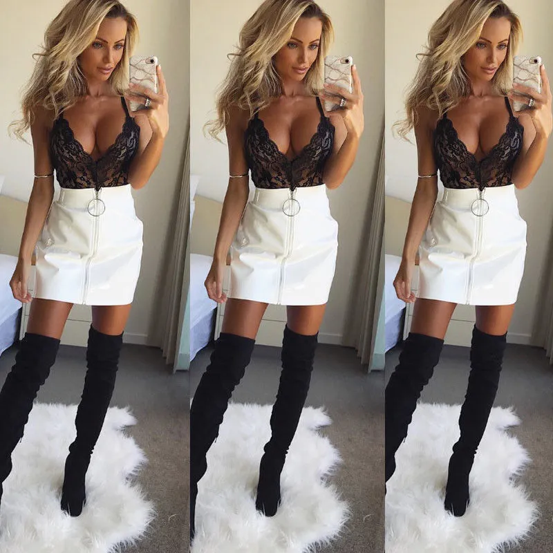 High Waist Bodycon Mini Skirt
