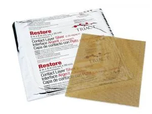 Hollister 509342 Restore Contact Layer with Silver - 6" x 8", Box of 10 dressings