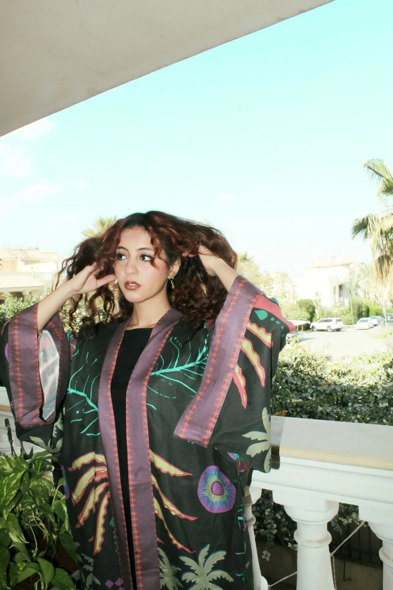 Island Dreams Kimono Dark