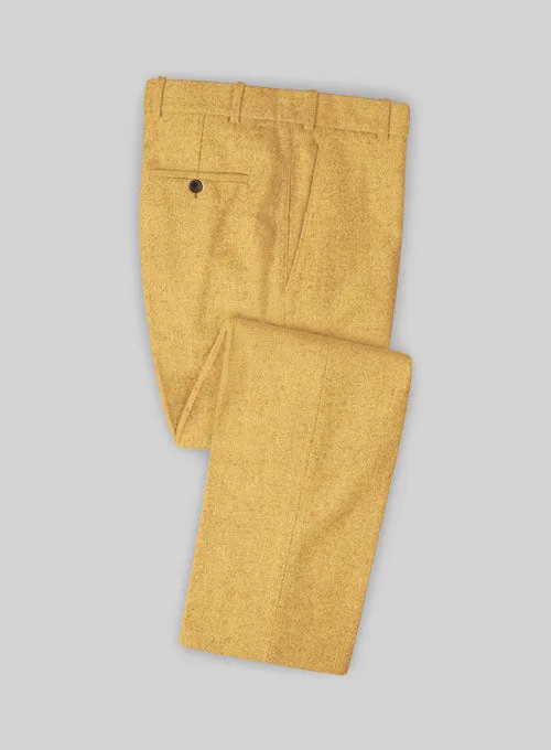 Italian Amber Yellow Tweed Suit