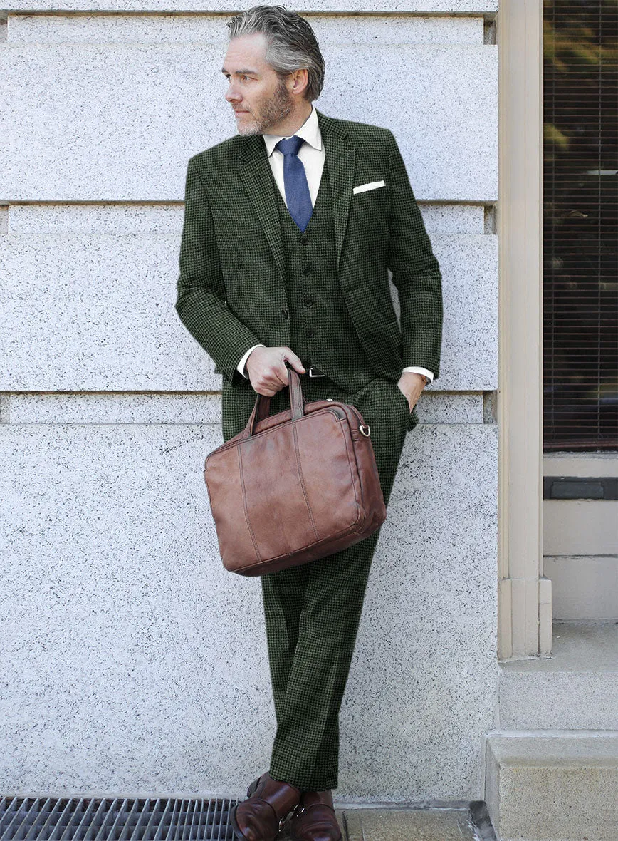 Italian Equiel Green Wool Suit