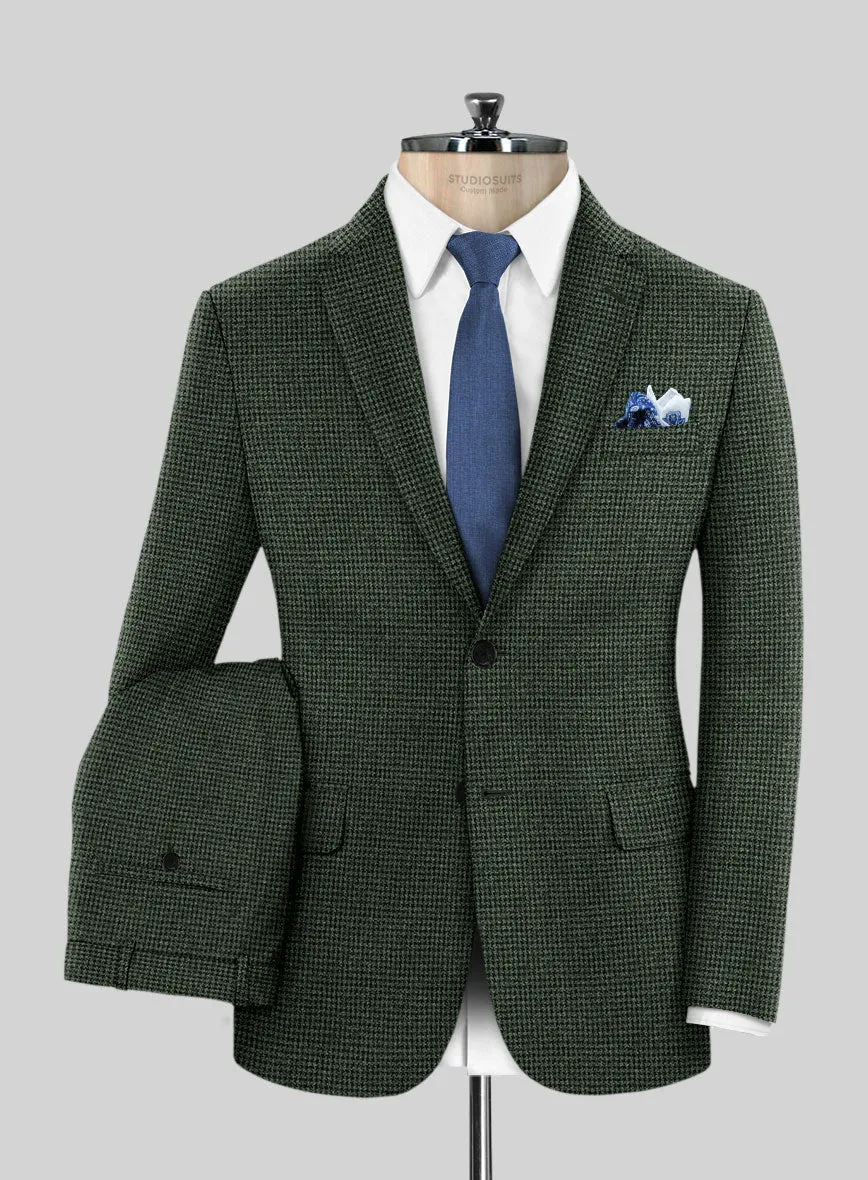 Italian Equiel Green Wool Suit