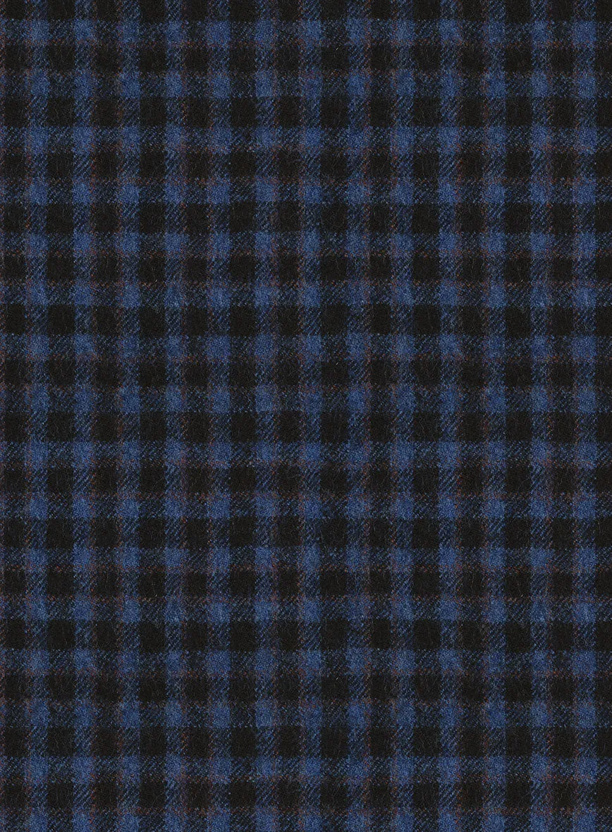 Italian Ervasi Blue Wool Suit