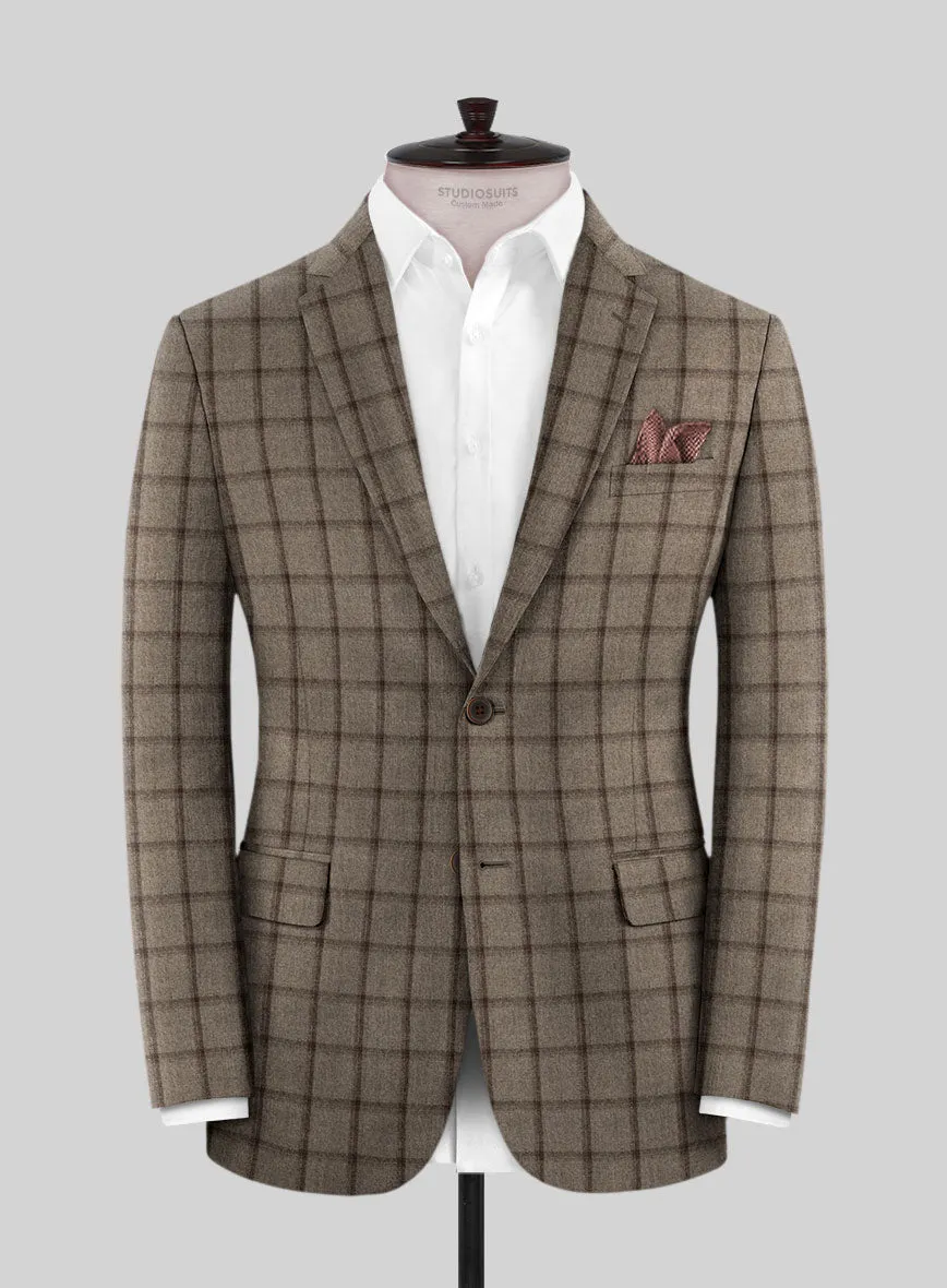 Italian Goiti Brown Wool Suit