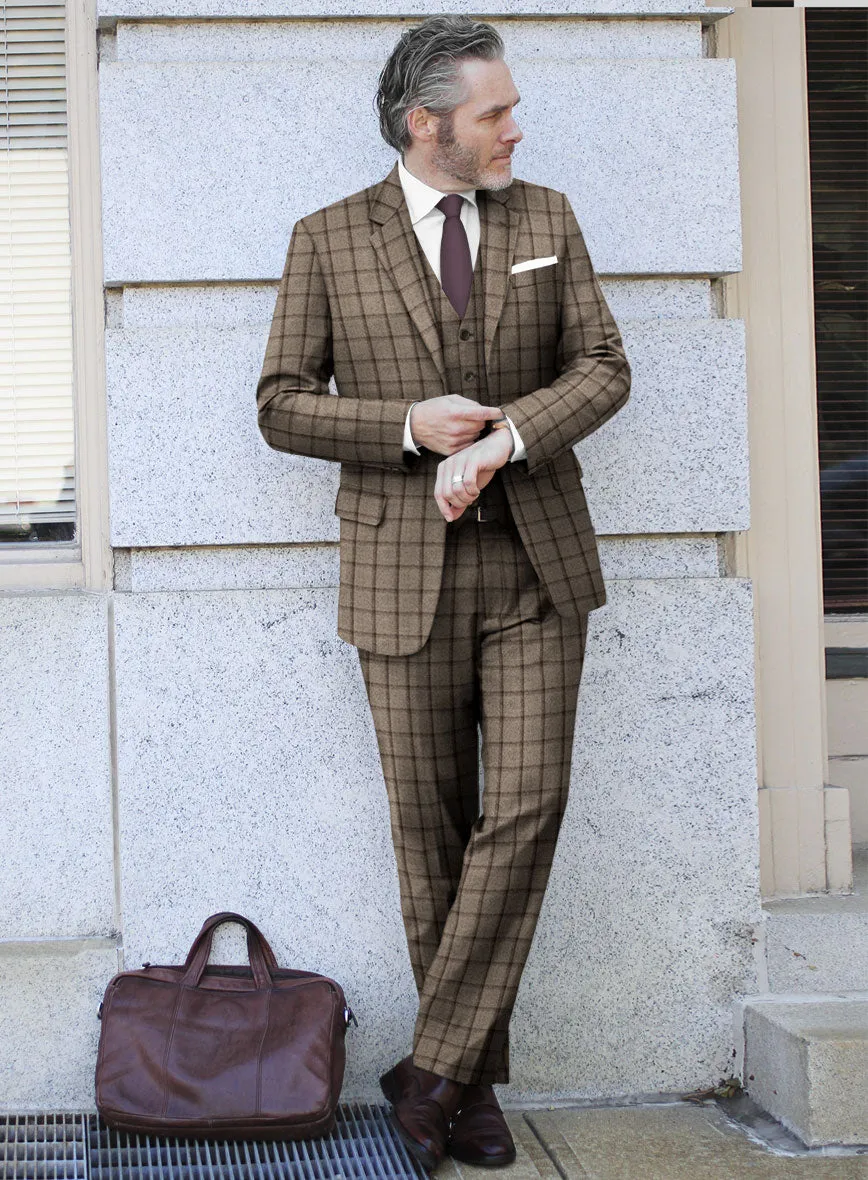 Italian Goiti Brown Wool Suit