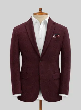 Italian Highlander Wine Tweed Jacket