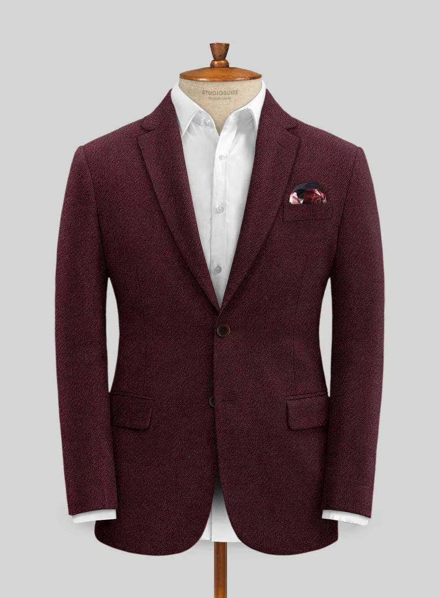 Italian Highlander Wine Tweed Jacket