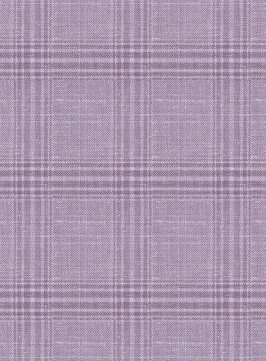 Italian Murano Esar Lavender Wool Linen Silk Jacket