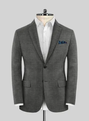 Italian Murano Riquel Gray Wool Linen Jacket