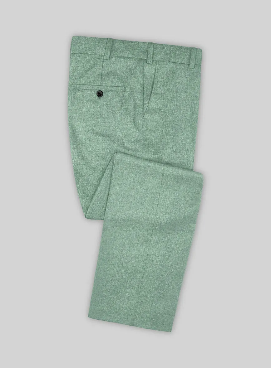 Italian Squito Bettle Green Wool Suit