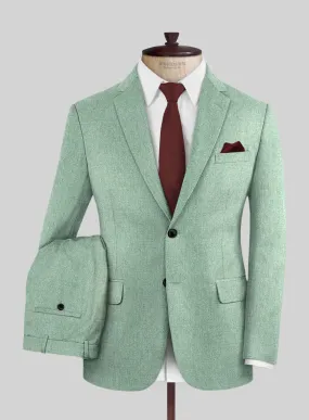 Italian Squito Bettle Green Wool Suit