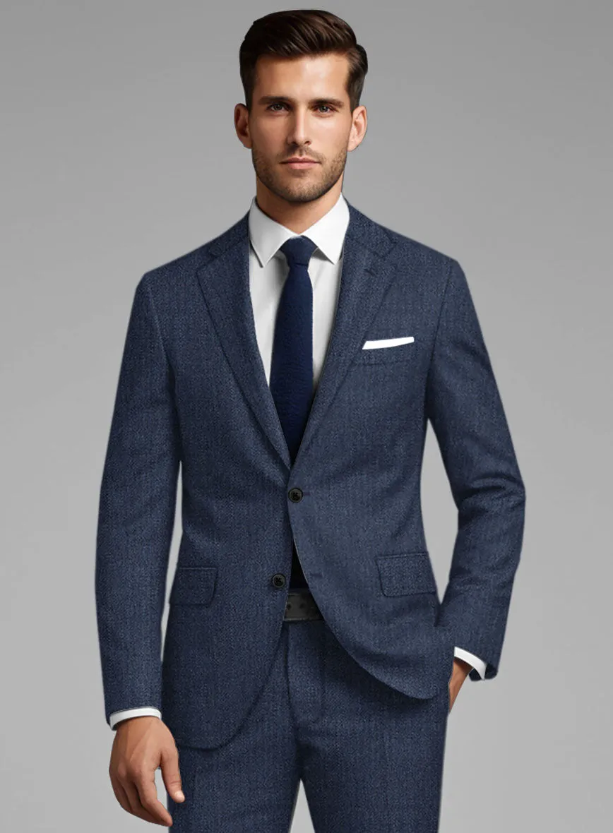 Italian Tela Indigo Blue Wool Jacket