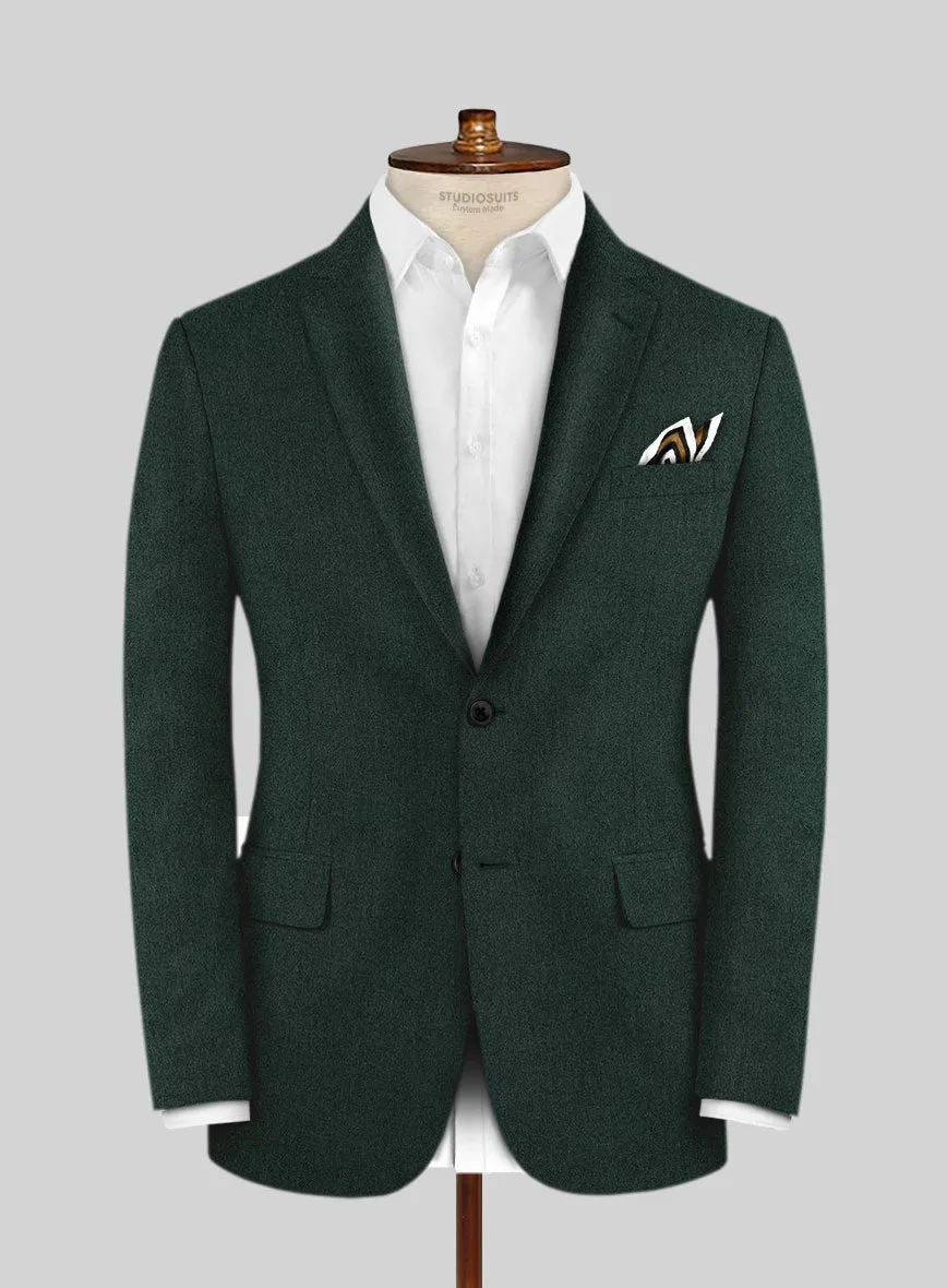 Italian Wool Cashmere Martini Green Jacket