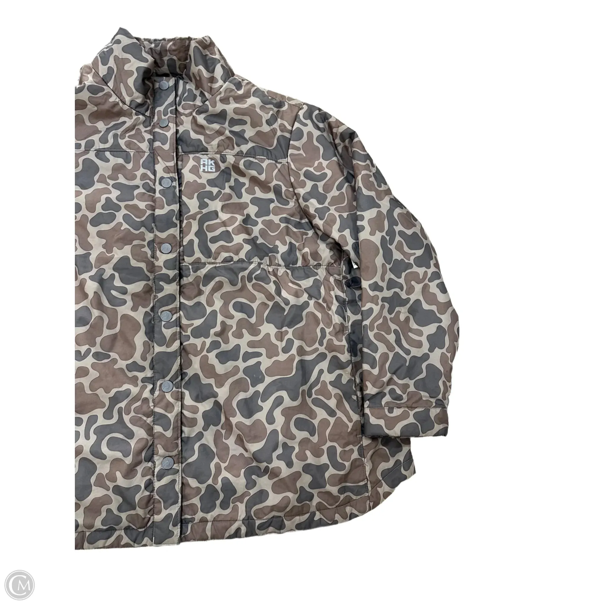 Jacket Puffer & Quilted By Duluth Trading In Camouflage Print, Size: 3x