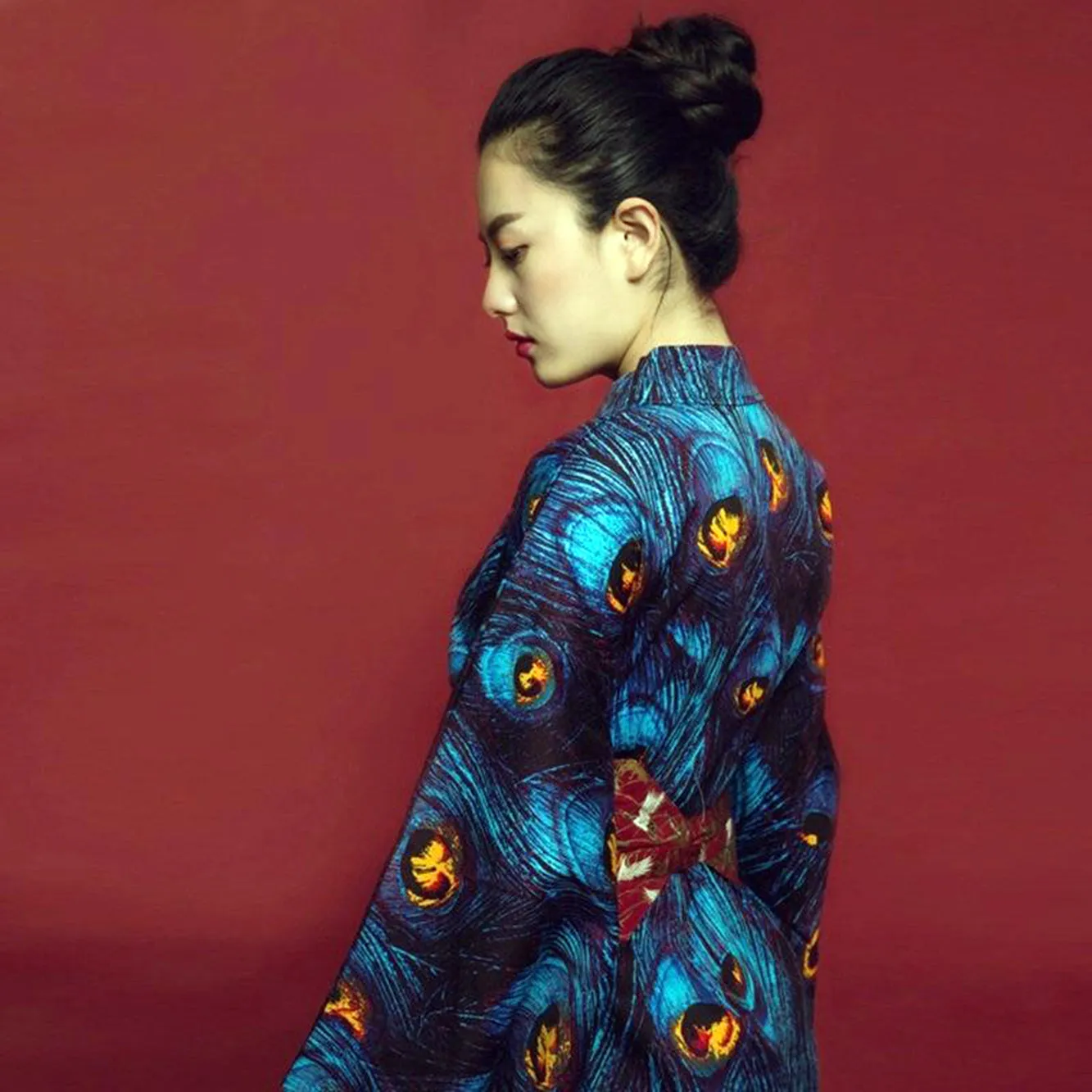 Japanese Long Kimono Blue