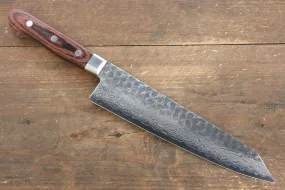 Jikko VG10 17 Layer Kiritsuke Gyuto  200mm Mahogany Handle