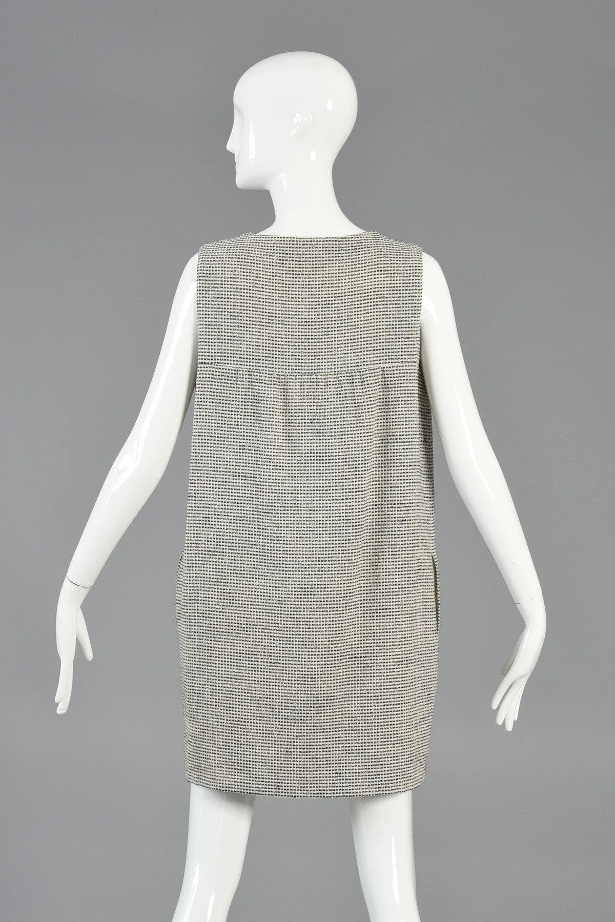 Karl Lagerfeld 1990s Monochrome Sack Dress   Jacket