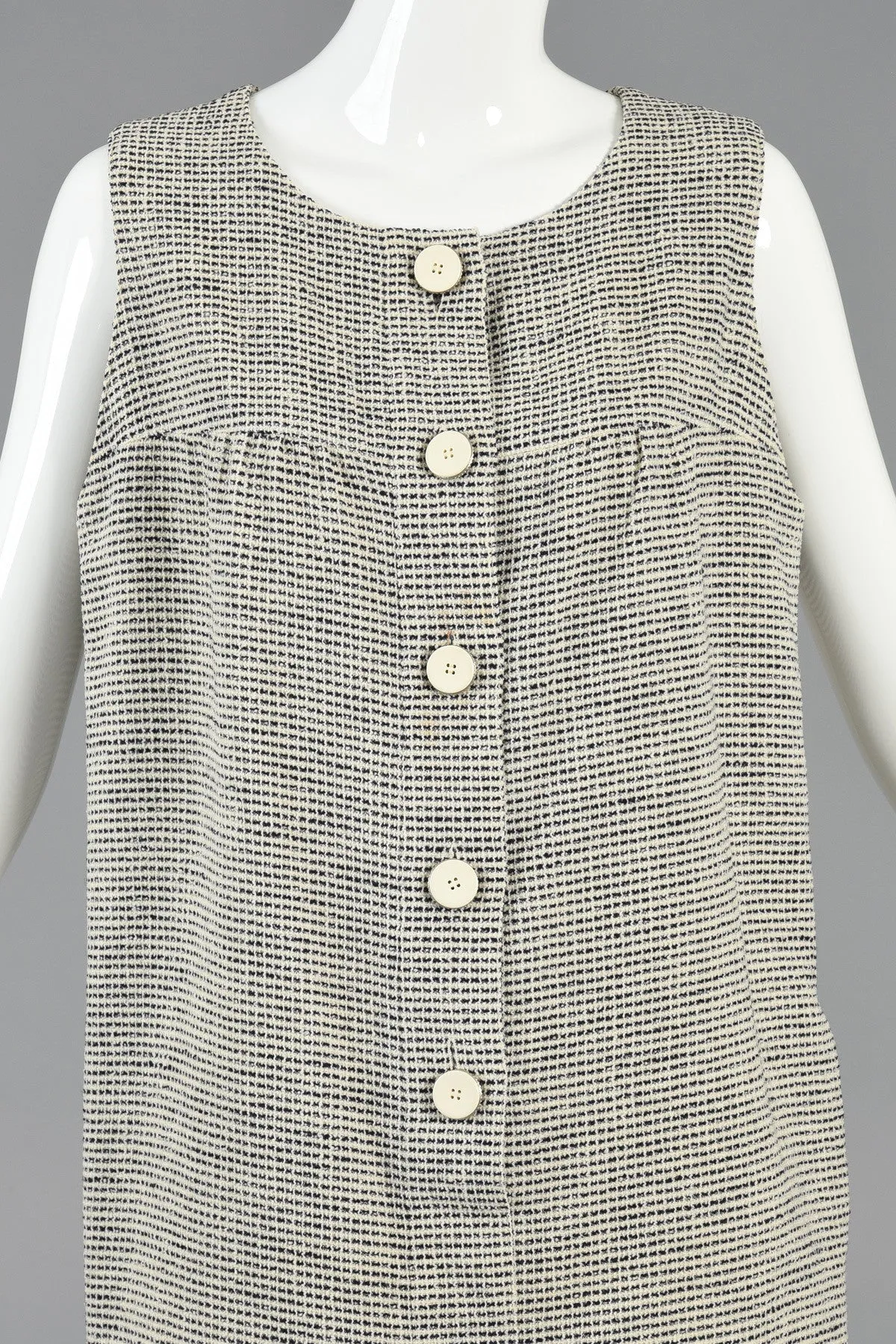 Karl Lagerfeld 1990s Monochrome Sack Dress   Jacket