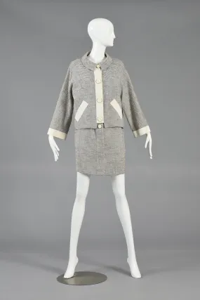 Karl Lagerfeld 1990s Monochrome Sack Dress   Jacket