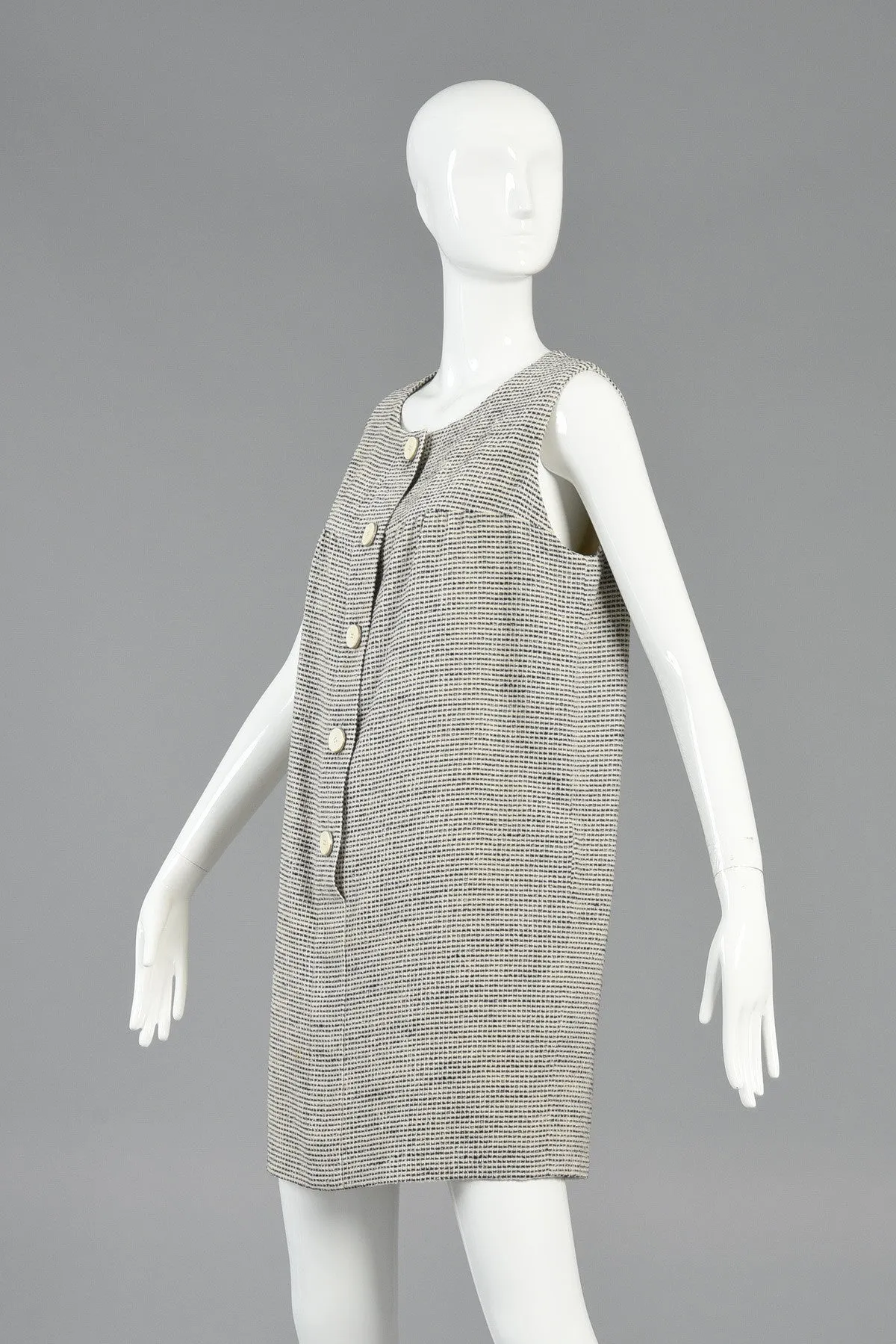 Karl Lagerfeld 1990s Monochrome Sack Dress   Jacket