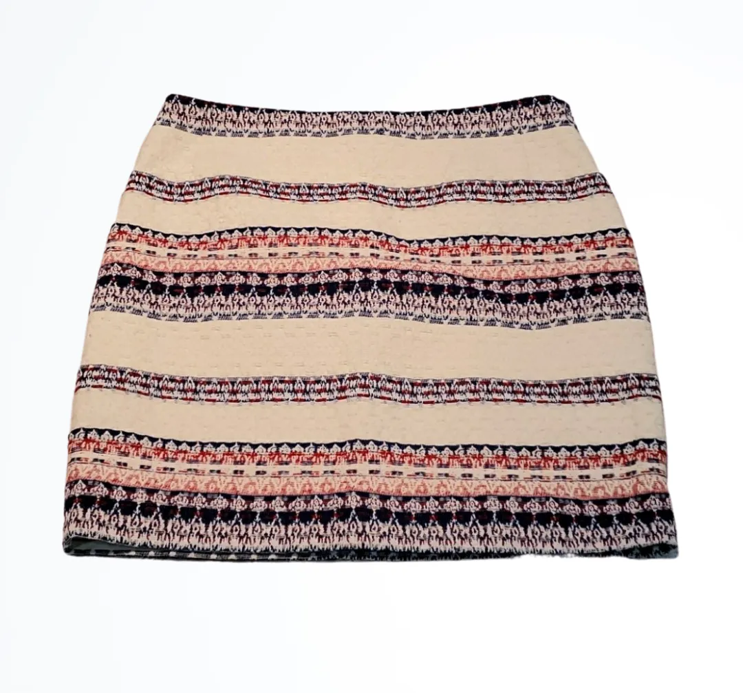 Katherine Barclay Wool Blend Striped Skirt Size 6