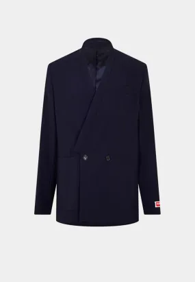 Kenzo Kimono Tailored Jacket 77 Midnight Blue