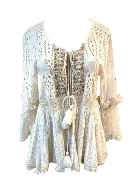Lace and Bead Cardigan
