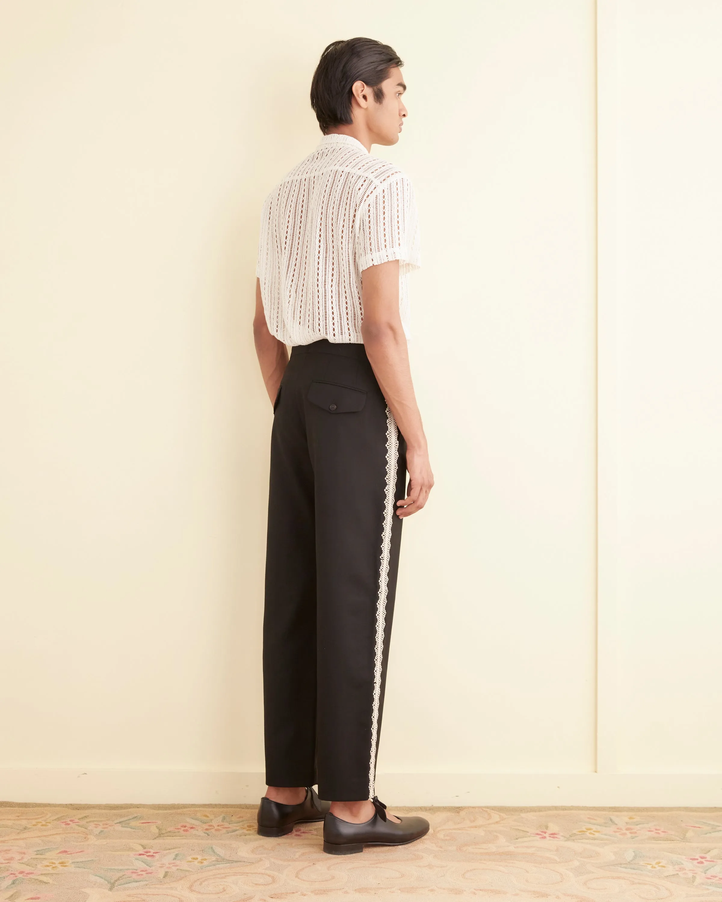 Lacework Side Buckle Trousers