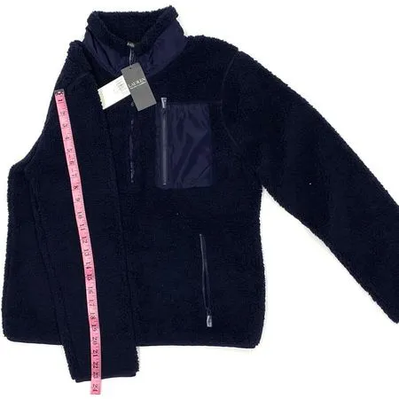 Lauren By Ralph Lauren Women’s Sherpa 1/4 Zip Pullover Jacket M