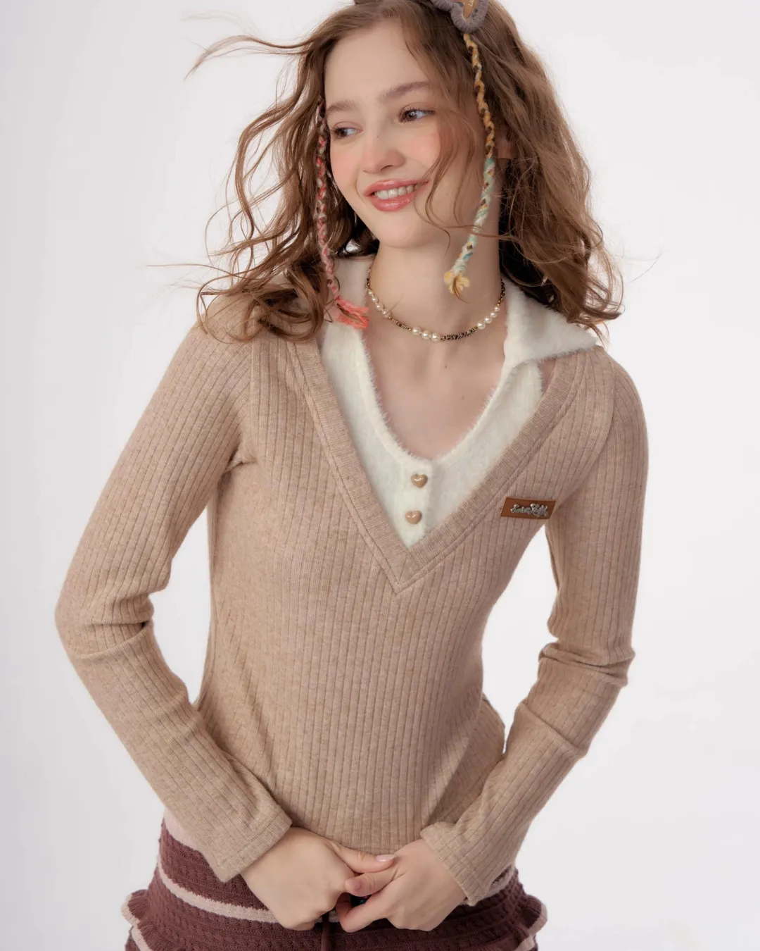Layer Knitted Set Tops