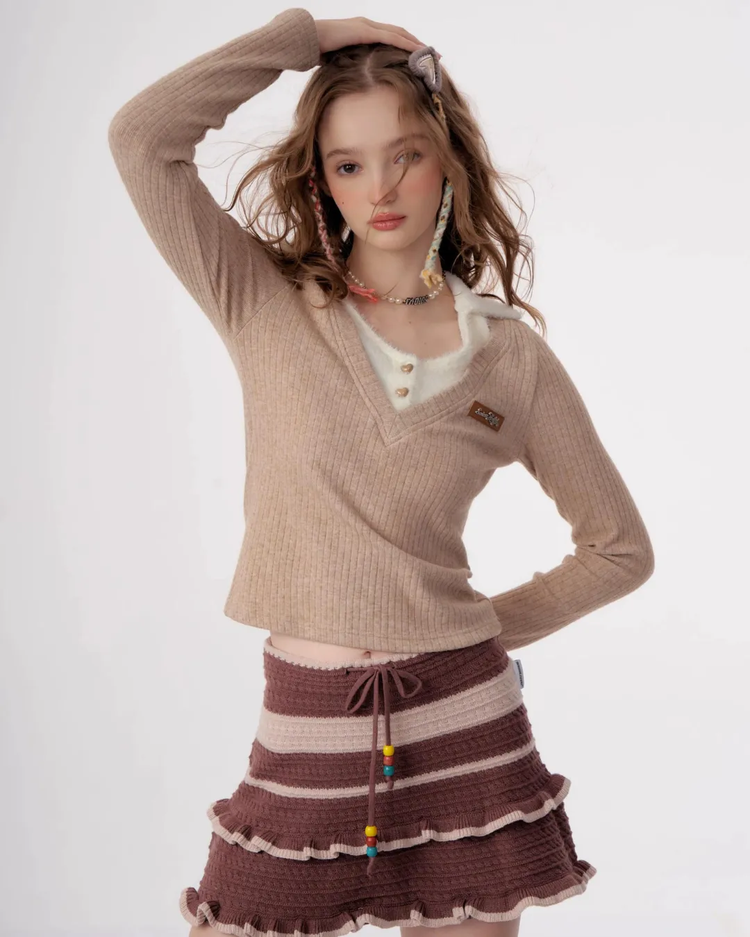 Layer Knitted Set Tops