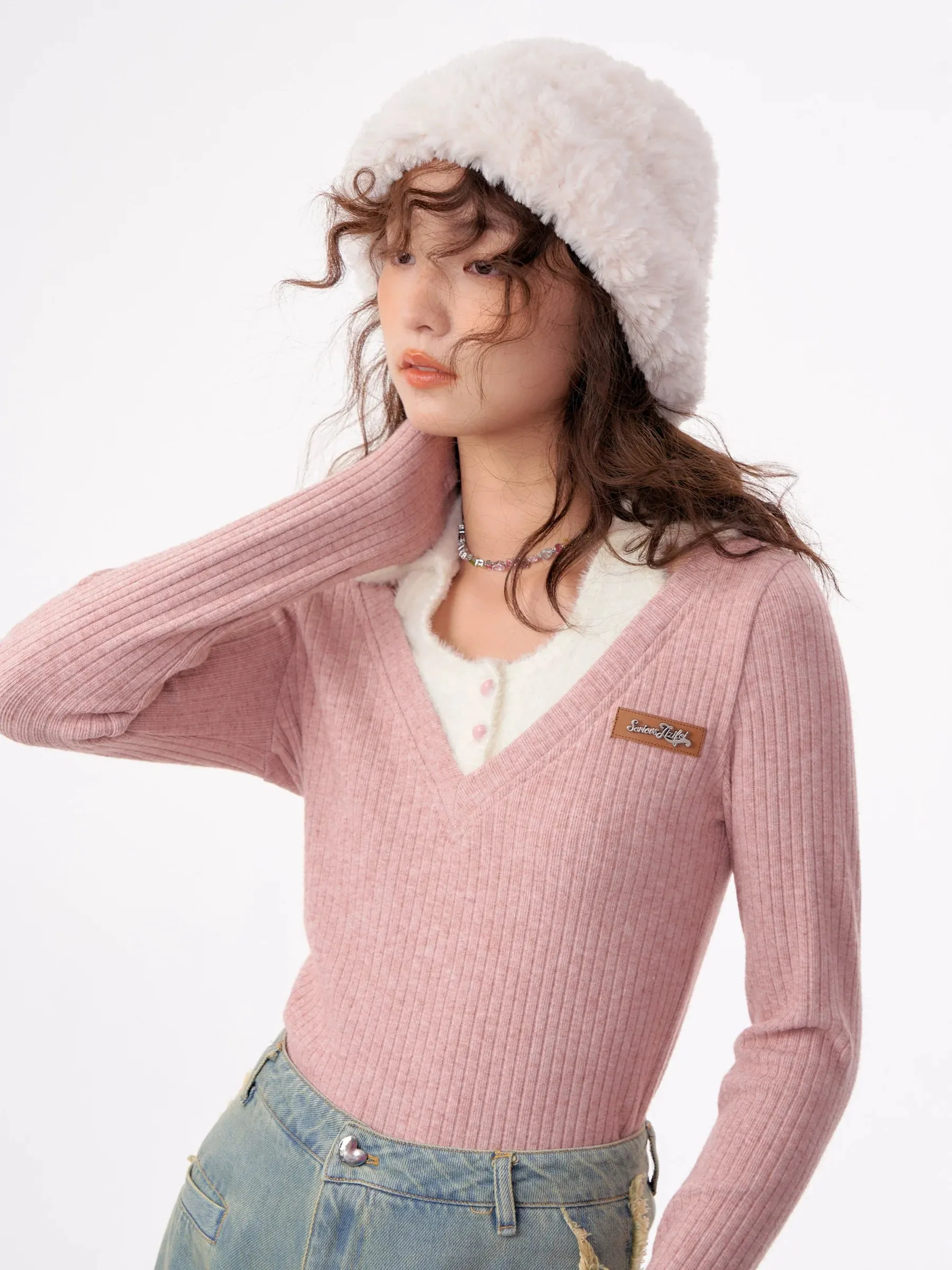 Layer Knitted Set Tops