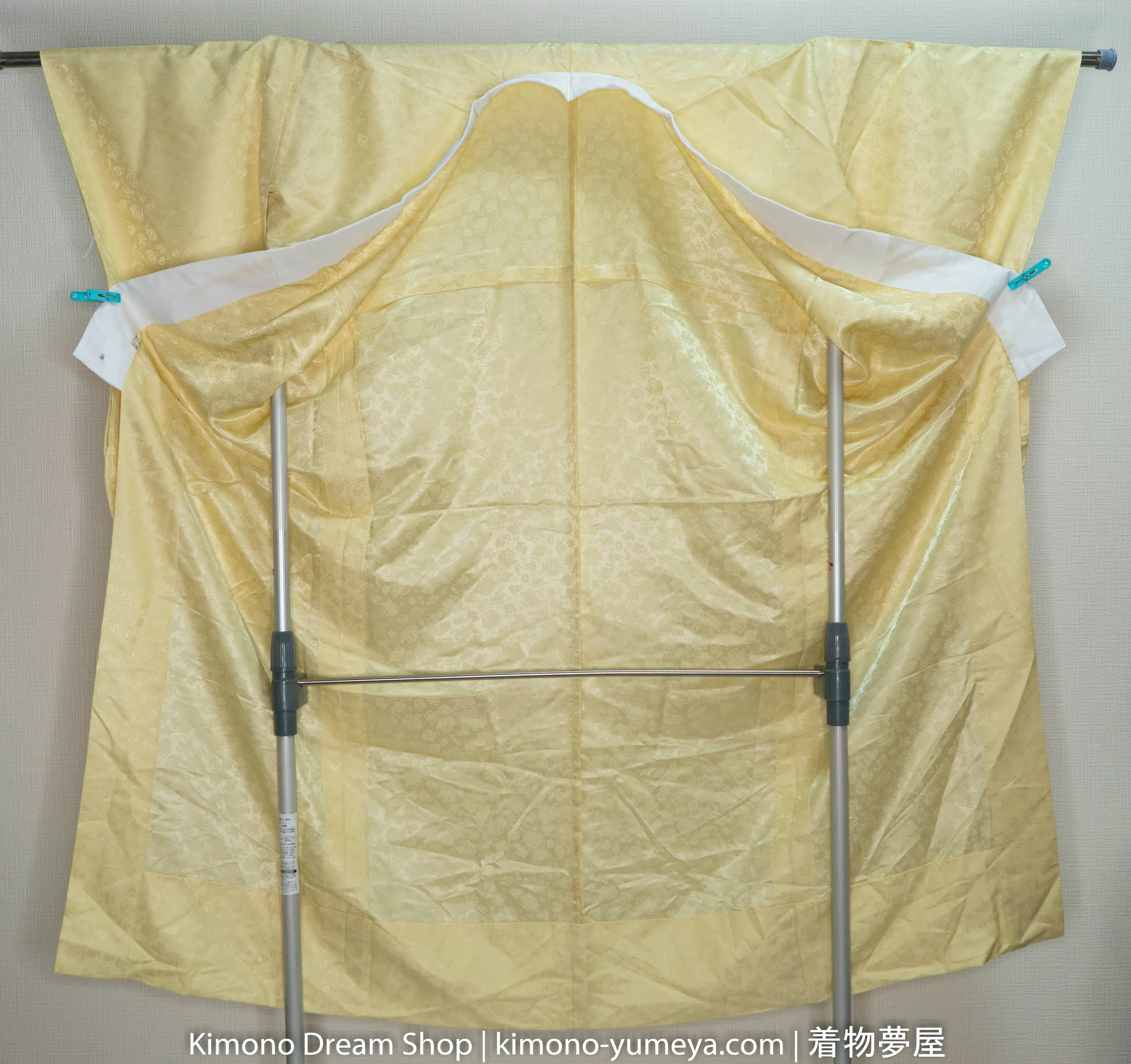 Light Gold Furisode Juban Unused - Kimono Underwear - From Rental Wedding Company in Kyoto Nagajuban
