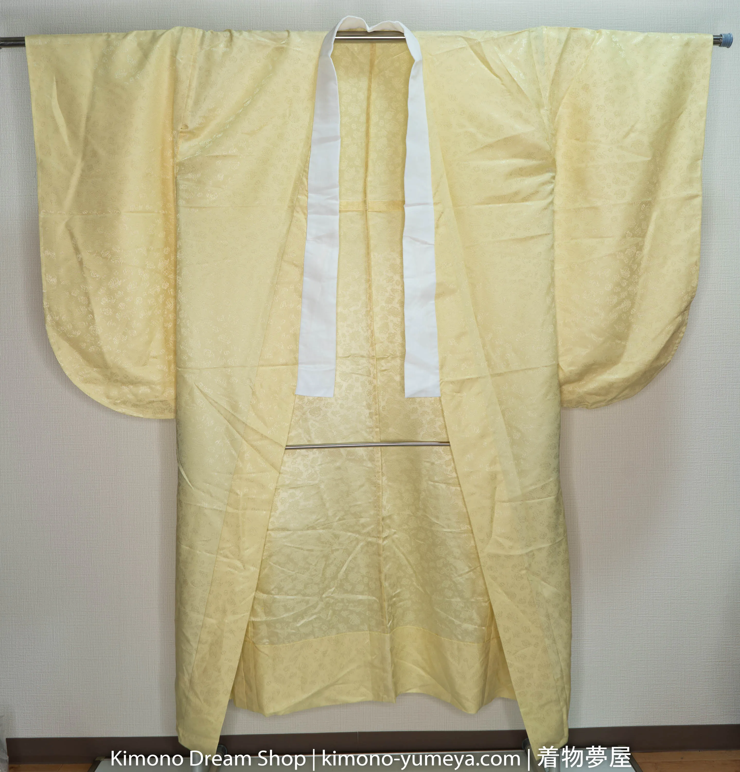 Light Gold Furisode Juban Unused - Kimono Underwear - From Rental Wedding Company in Kyoto Nagajuban