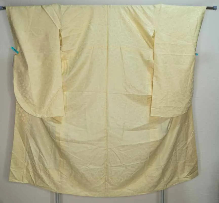 Light Gold Furisode Juban Unused - Kimono Underwear - From Rental Wedding Company in Kyoto Nagajuban