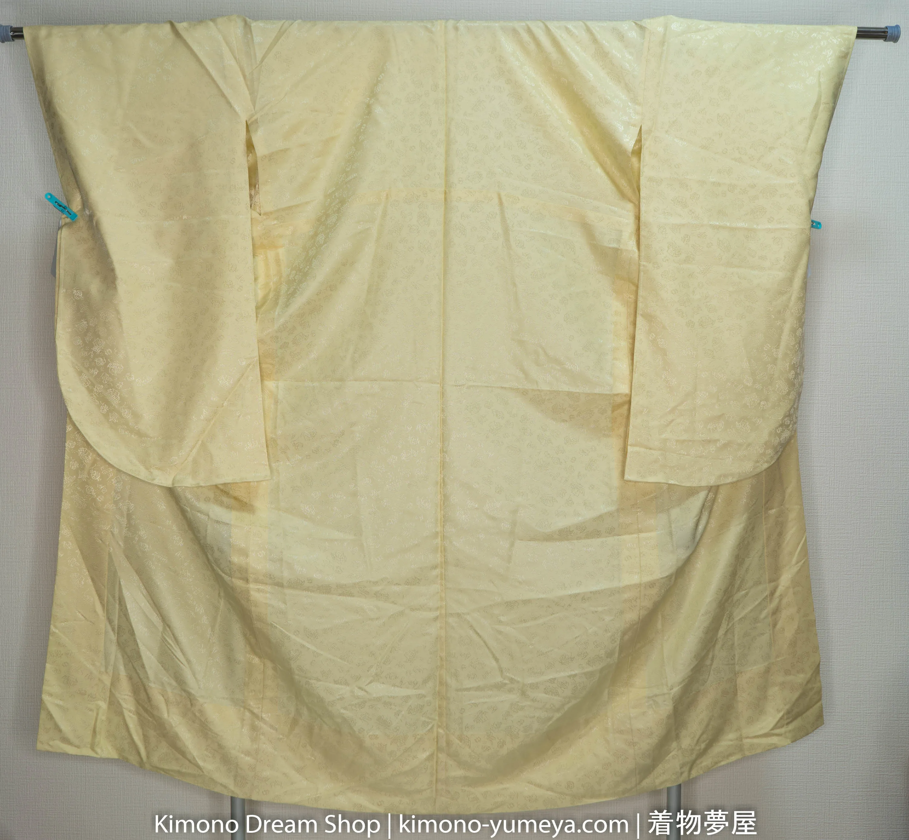 Light Gold Furisode Juban Unused - Kimono Underwear - From Rental Wedding Company in Kyoto Nagajuban