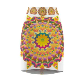 Light Purple Mandala Pencil Skirt