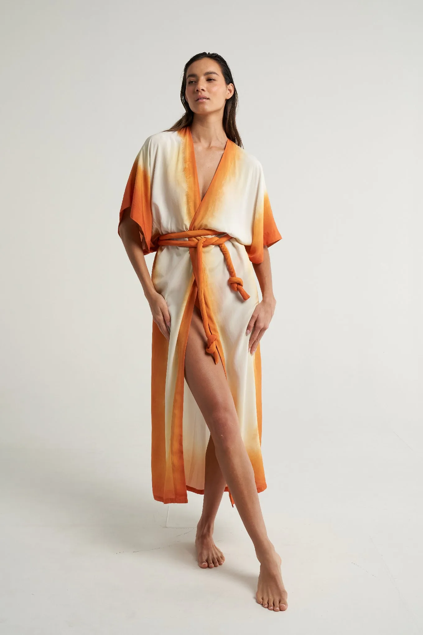 Long Kimono Naranja