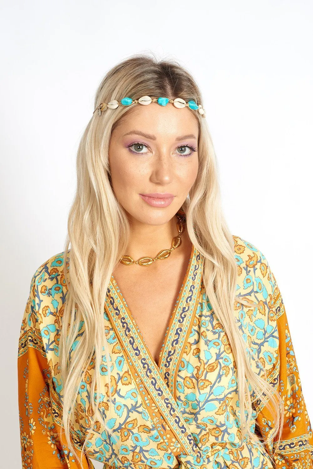 Mía Bohemian Floral Print Kimono Style Robe