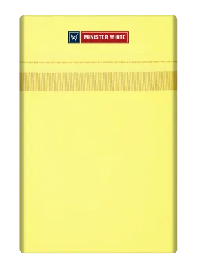 Mens Cotton Yellow Color Single Layered Dhoti with Assorted Border - Vintage