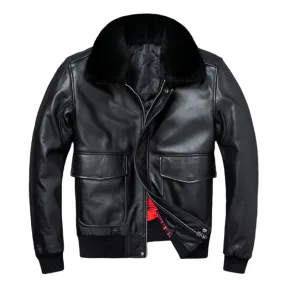 Men's Genuine Leather Motor Cycle Jacket