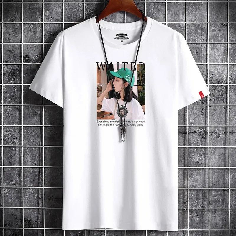 Men's Summer Cotton Anime T-Shirt - Harajuku Streetwear