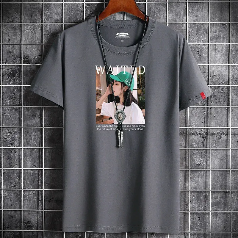 Men's Summer Cotton Anime T-Shirt - Harajuku Streetwear