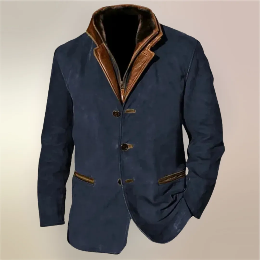 Men's Vintage Buckskin Leather Jacket