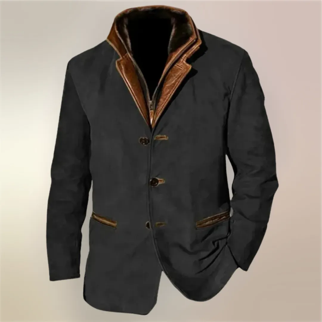Men's Vintage Buckskin Leather Jacket