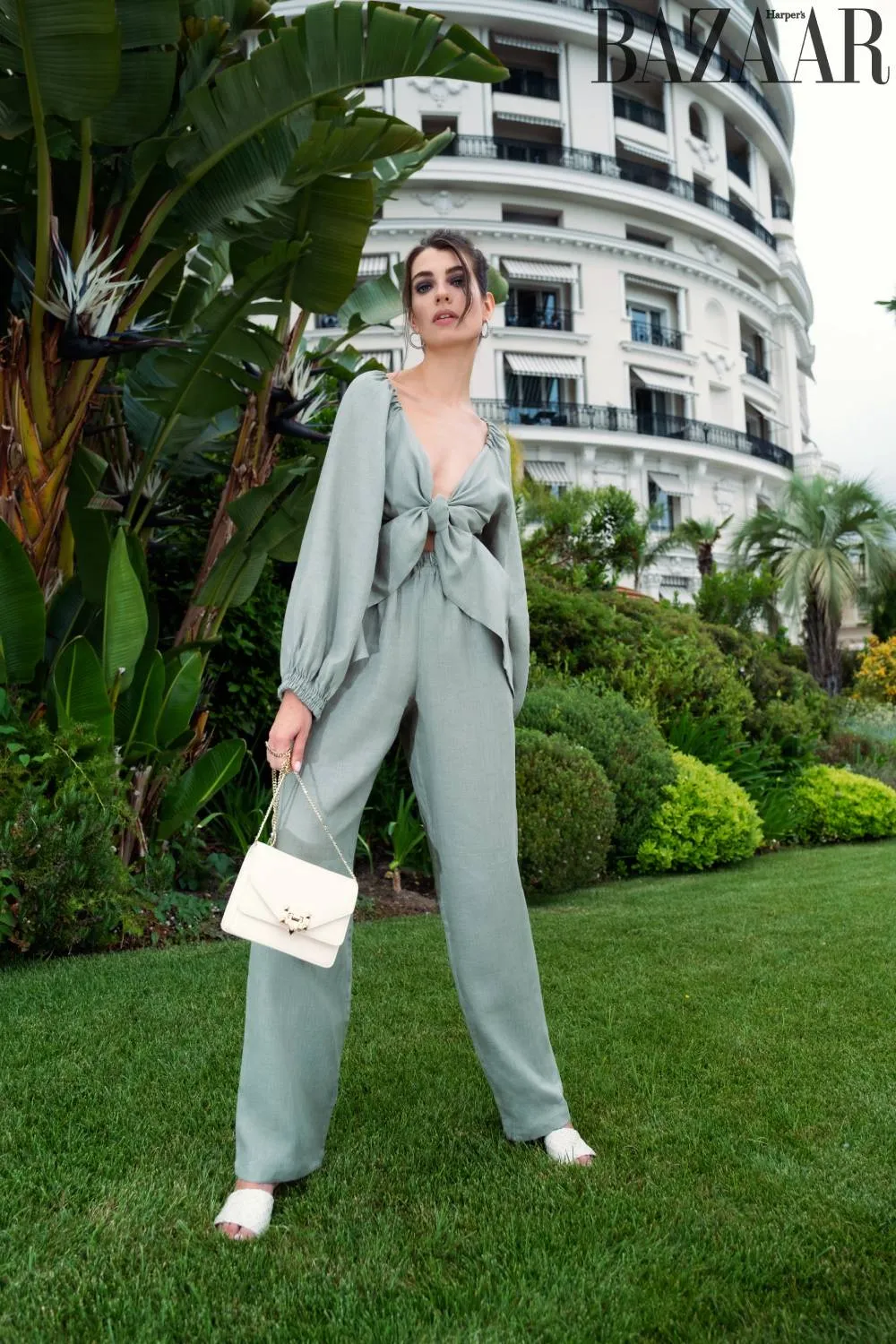 Milena Trousers in Jungle Green
