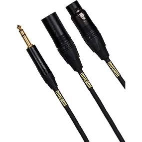 Mogami Gold Insert 1/4" TRS Male to XLR Male/Female Send/Return Cable (06')