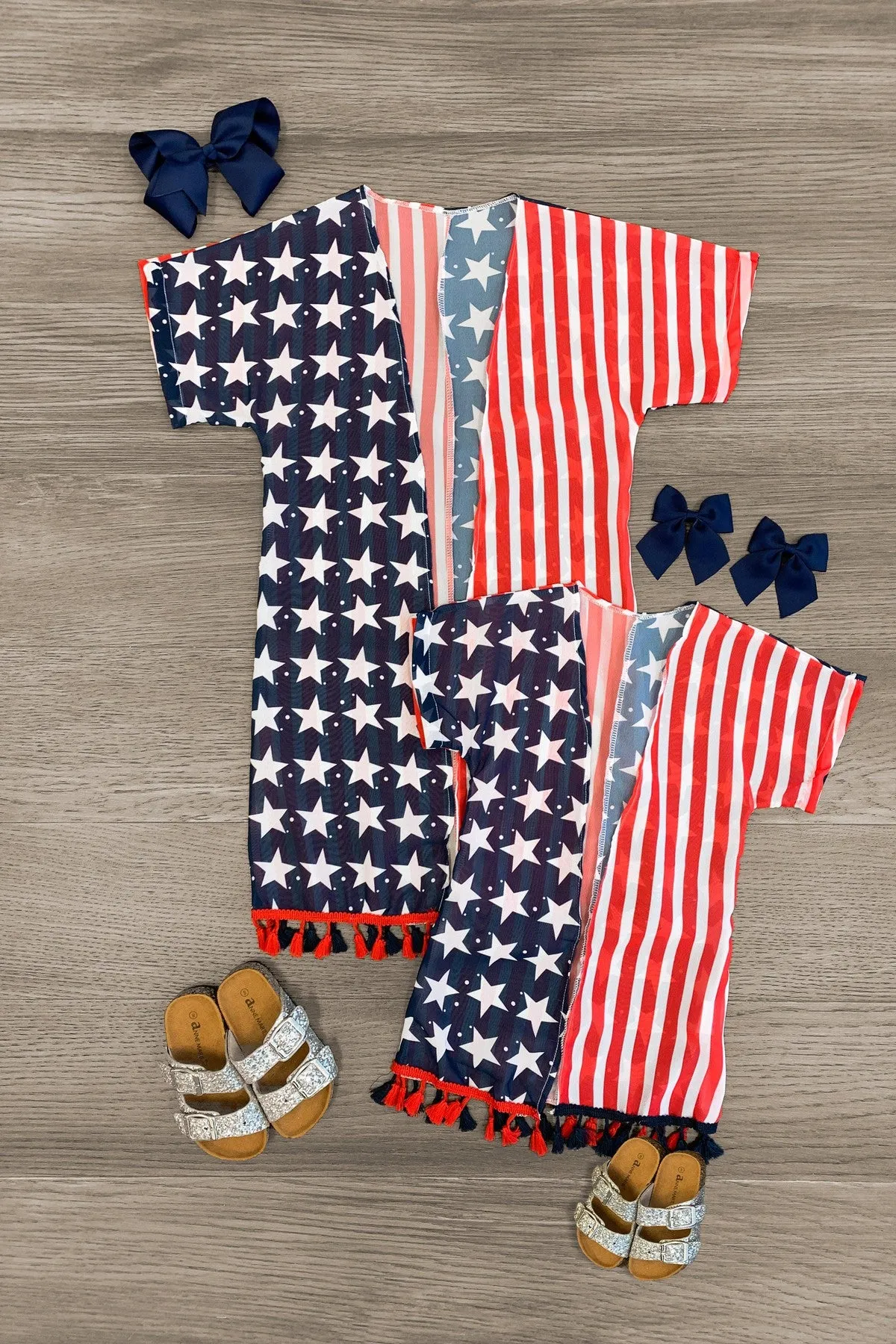 Mom & Me - Americana Kimono Swimsuit Cover Up